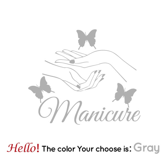 Wall Stickers Manicure Hands (multiple colours) SKU# WAL0014